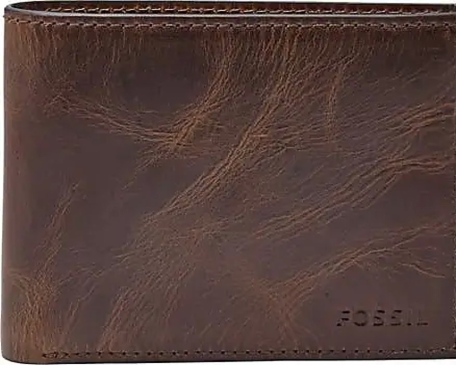 Uomini Luca Faloni Portafogli | Portafoglio Bifold In Pelle Derrick Rfid Marrone Scuro Su Nordstrom