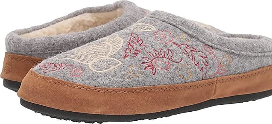 Donne Naot Pantofole | Pantofole Da Donna Forest Mule (Lepre Grigia Erica).