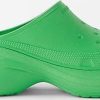 Donne Crocs Muli | Zoccoli X Crocs Rubber Platform - Donna - Verdi