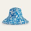 Donne Alanui Cappelli | Cappello Da Pescatore In Tela Stampata Blu Corallo Donna Boden