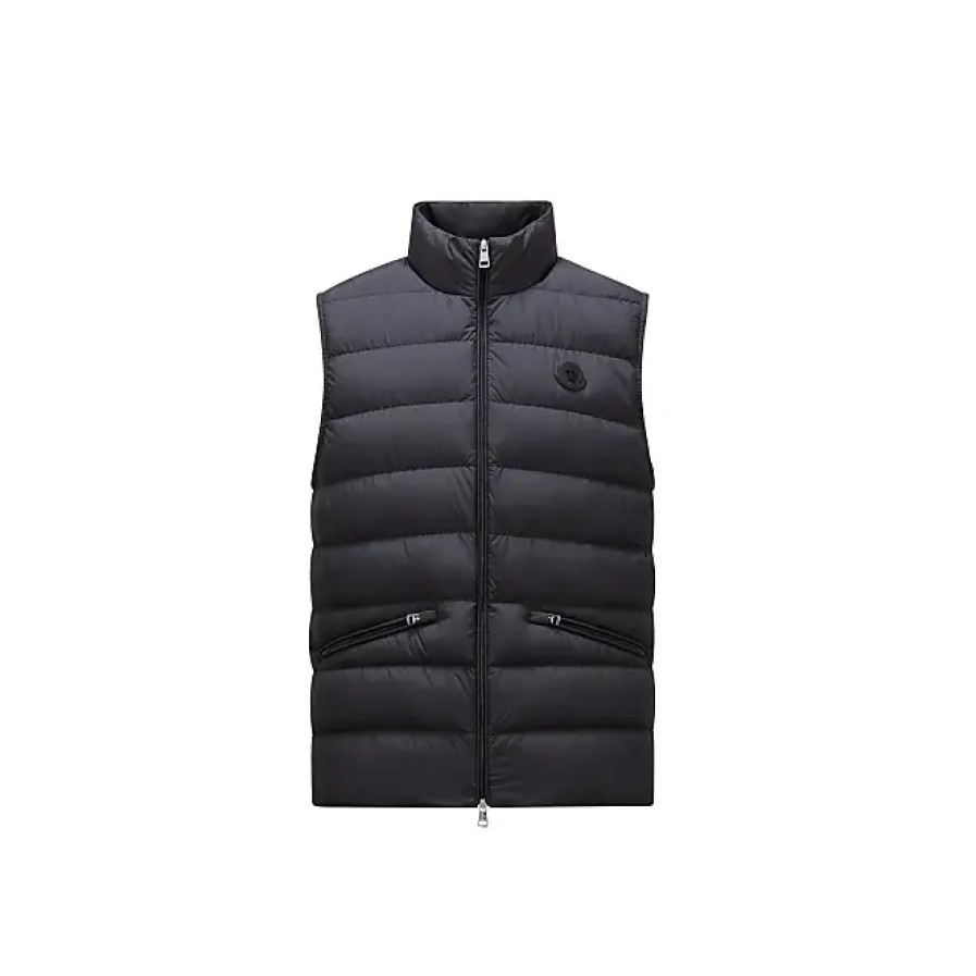 Uomini Moncler Gilet | Piumino Lechtal Nero Taglia 2