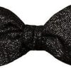 Uomini Reiss Cravatte | Papillon In Misto Seta Effetto Glitter In Nero Su Nordstrom