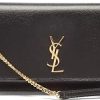 Donne San Lorenzo Borse | Porta Cellulare A Tracolla In Pelle Ysl-Monogram - Donna - Nero