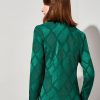 Donne Studio Cawley Giacche | Giacca Classica In Maglia Diamond Crosshatch Taglie Forti