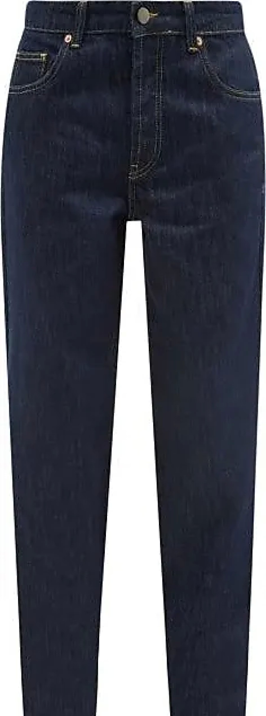 Uomini polo Ralph Lauren Jeans | Jeans Boyfriend Larghi In Cotone Organico Opa - Donna - Indaco