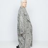 Donne CiaoGym Cappotti | Cappotto Oversize In Coperta Boucle Con Cintura E Collo A Imbuto - Donna - Grigio