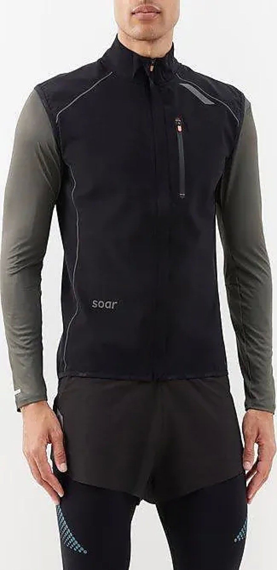 Donne Moncler Gilet | Soar - Gilet Da Corsa Tecnico Invernale - Uomo - Nero