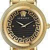 Donne Ferragamo Orologi | Orologio Bracciale Flourish Greca, 35Mm In Oro Giallo Ip Di Nordstrom