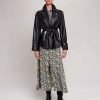 Donne Maje Giacche | Fodera In Agnello Da Donna: Giacca In Pelle Per L'Autunno/Inverno, Taglia Donna-Blazer E Giubbotti-S, Colore Nero / Nero