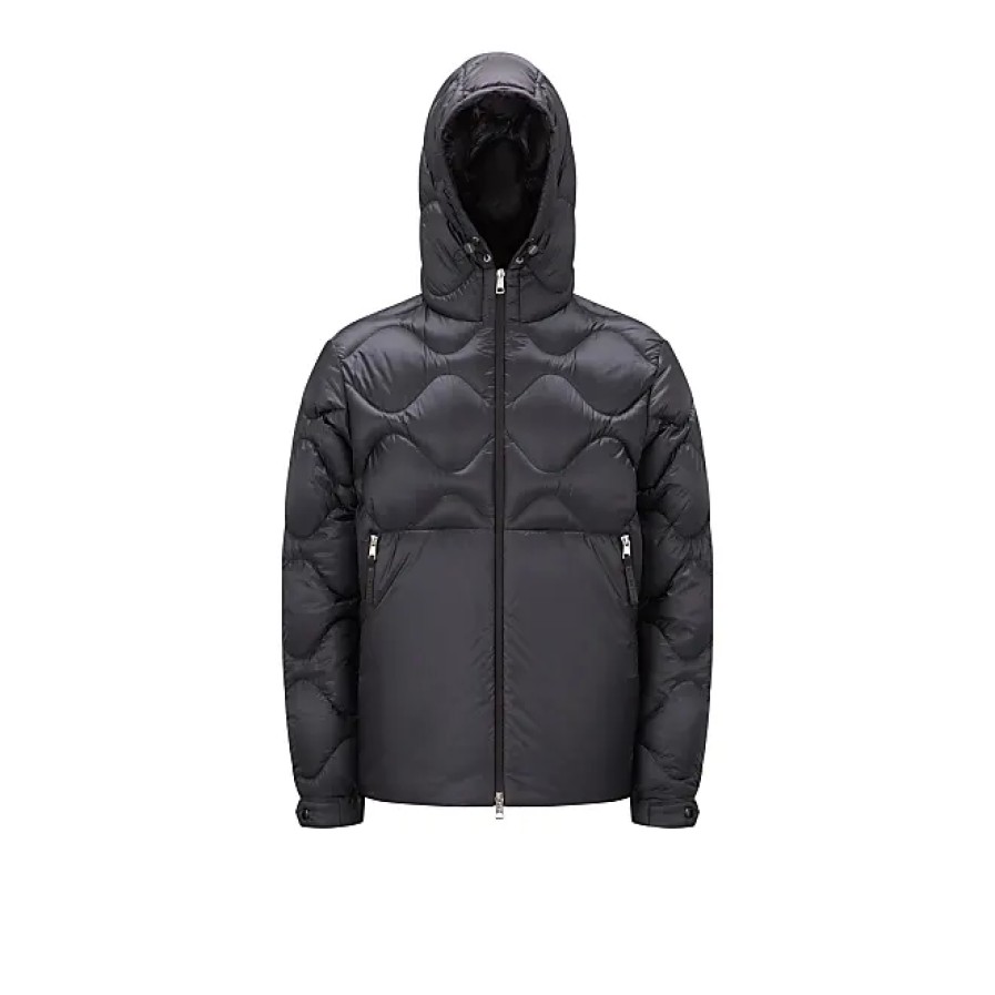 Uomini Moncler Giacche | Piumino Corto Soulier Nero Taglia 1