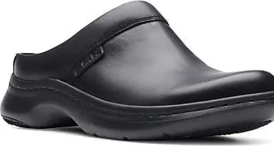 Donne Camminata leggera Muli | Zoccolo Clarks(R) Clarkspro In Pelle Nera A Nordstrom, Taglia 6.5