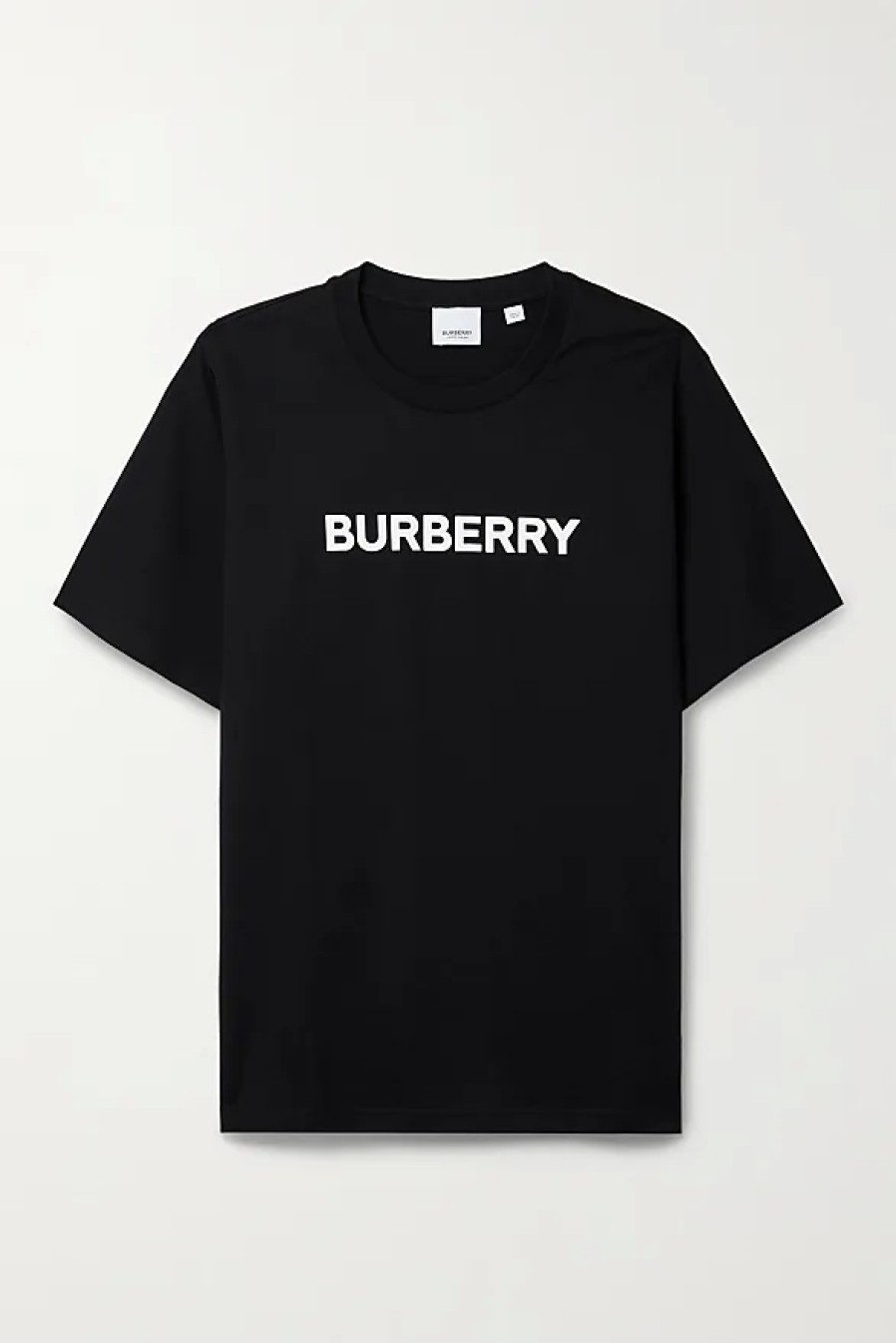 Donne Burberry Magliette | T-Shirt In Jersey Di Cotone Stampato - Nero - Xxs,Xs,S,M,L,Xl,Xxl