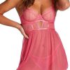 Donne Apri Modifica Abbigliamento Da Salotto | Chemise Babydoll Con Ferretto Isabelle In Rosa Fandango Su Nordstrom, Taglia 36B