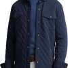 Uomini La parete nord Giacche | Giacca Camicia In Jersey Trapuntato A Doppia Maglia In Erica Blu Scuro Invernale Su Nordstrom, Taglia X-Large