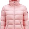 Donne Moncler Giacche | Piumino Corto Gles Rosa Taglia 2