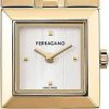 Donne Ferragamo Orologi | Orologio Con Doppio Bracciale Gancini Quadrato, 25Mm In Oro Giallo Ip Di Nordstrom