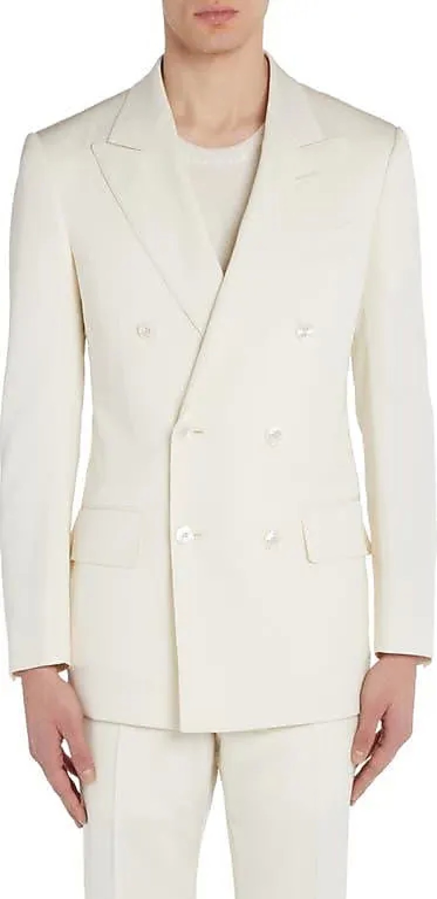 Uomini Alexander McQueen Abiti | Cappotto Sportivo Doppiopetto In Bianco Sporco A Nordstrom, Taglia 42 Us