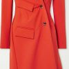 Donne Boden Cappotti | Cappotto Asimmetrico In Twill Stretch - Rosso - Fr34,Fr36,Fr38,Fr40,Fr42,Fr44