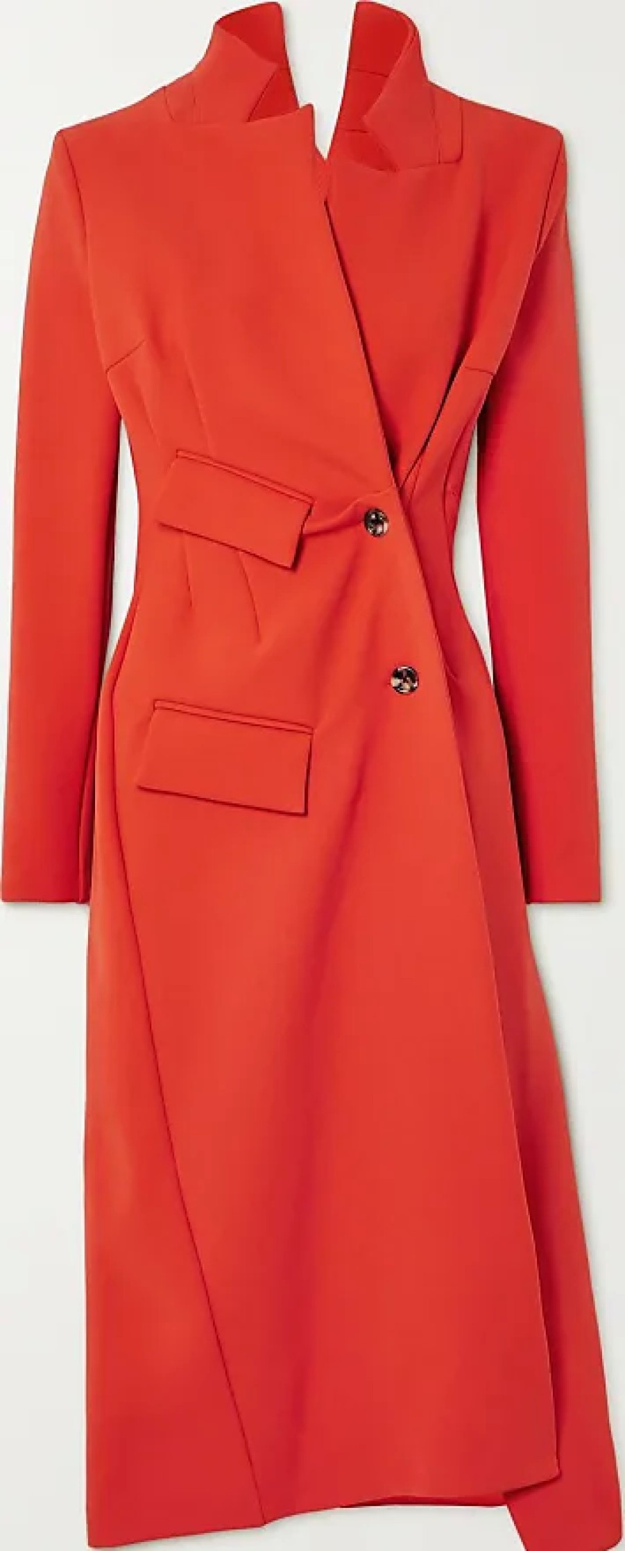 Donne Boden Cappotti | Cappotto Asimmetrico In Twill Stretch - Rosso - Fr34,Fr36,Fr38,Fr40,Fr42,Fr44