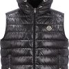 Uomini Moncler Gilet | Piumino Clai Nero Taglia 7