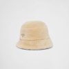 Donne Moncler Cappelli | Cappello Da Pescatore In Shearling