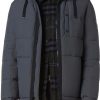 Uomini Moncler Cappotti | Piumino Resistente All'Acqua Con Collo In Pelliccia Sintetica Hubble In Carbone A Nordstrom, Taglia Xx-Large