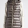 Donne Palm Angels x Moncler Gilet | Piumino Con Cappuccio Resistente All'Acqua Serena In 9480 Antracite A Nordstrom, Taglia 10 Us