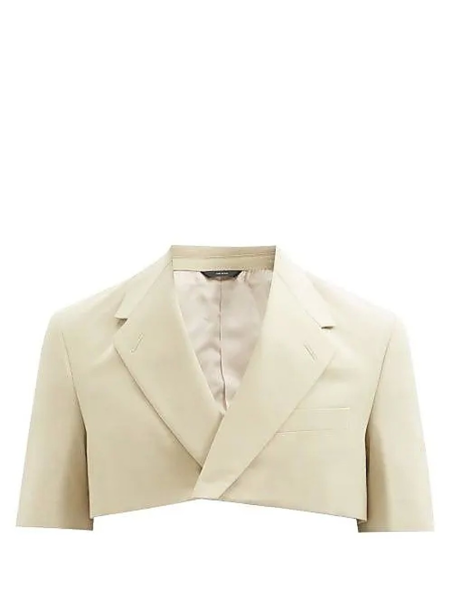 Uomini Paul Smith Abiti | Blazer Corto In Cotone - Uomo - Beige