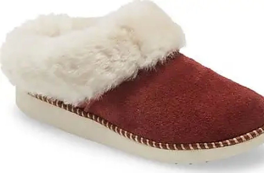 Donne UGG Pantofole | Pantofola In Vero Shearling In Canoa/Marrone Chiaro A Nordstrom, Taglia 5