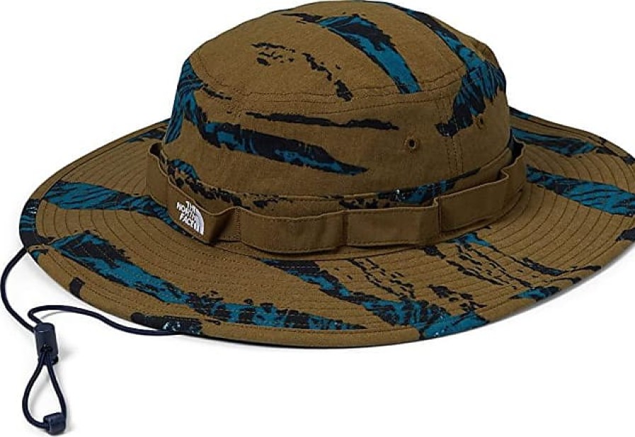 Uomini Quiksilver Cappelli | Cappellini Brimmer Di Classe V (Stampa Mimetica Militare Olive Ravine).