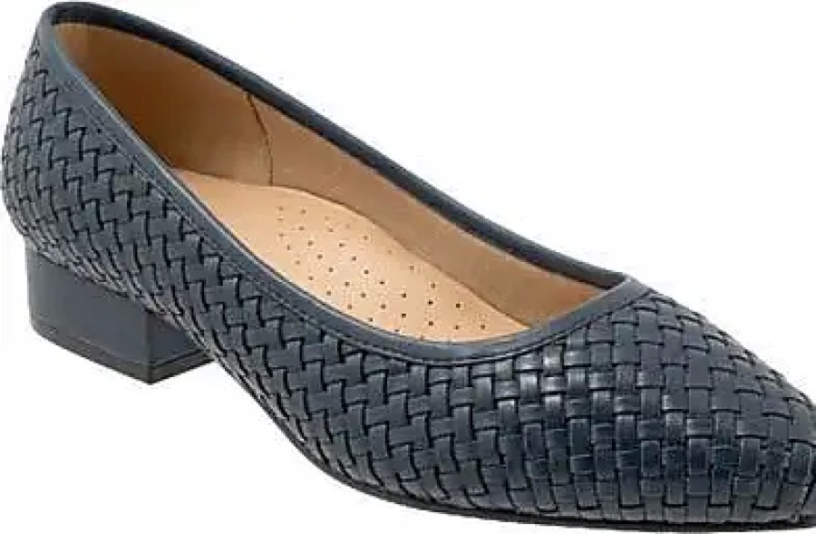 Donne Allegria Scarpe Di Pelle | Scarpa A Punta Intrecciata In Giada Blu Scuro A Nordstrom, Taglia 10.5