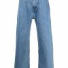 Uomini Valentino Garavani Jeans | Jeans A Gamba Dritta A Vita Media - Uomo - Cotone - 34 - Blu