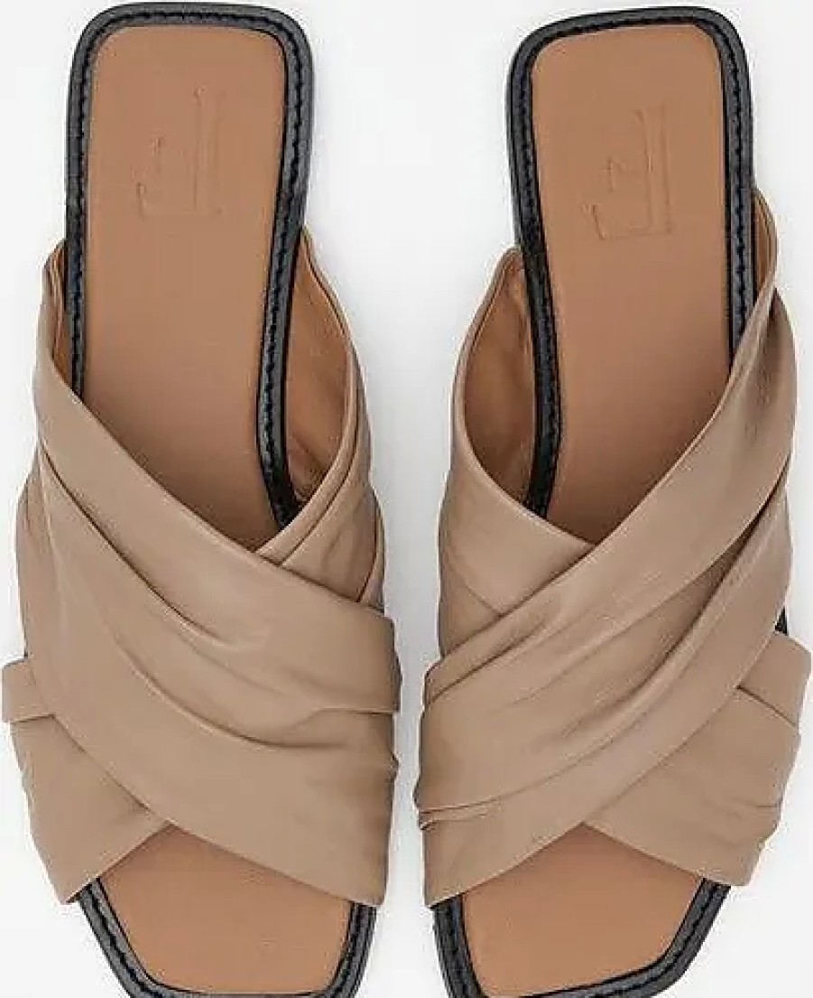 Donne Skechers Sandali | Gabriella Pelle Beige