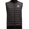 Uomini Oca del Canada Gilet | Gilet Ibrido Trapuntato In Lana Merino - Uomo - Nero