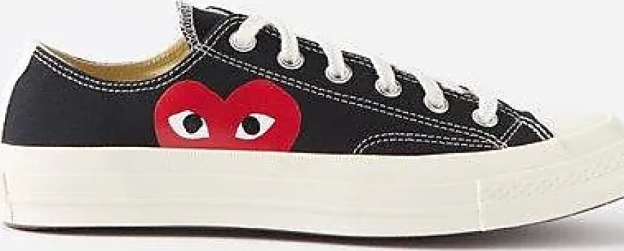 Donne Autry Scarpe Da Ginnastica | Comme Des Garcons Play - X Converse Big Heart Chuck Canvas Scarpe Da Ginnastica - Donna - Nere