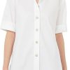 Donne Etro Camicie | Camicia In Cotone Percy In Bianco A Nordstrom, Taglia 10