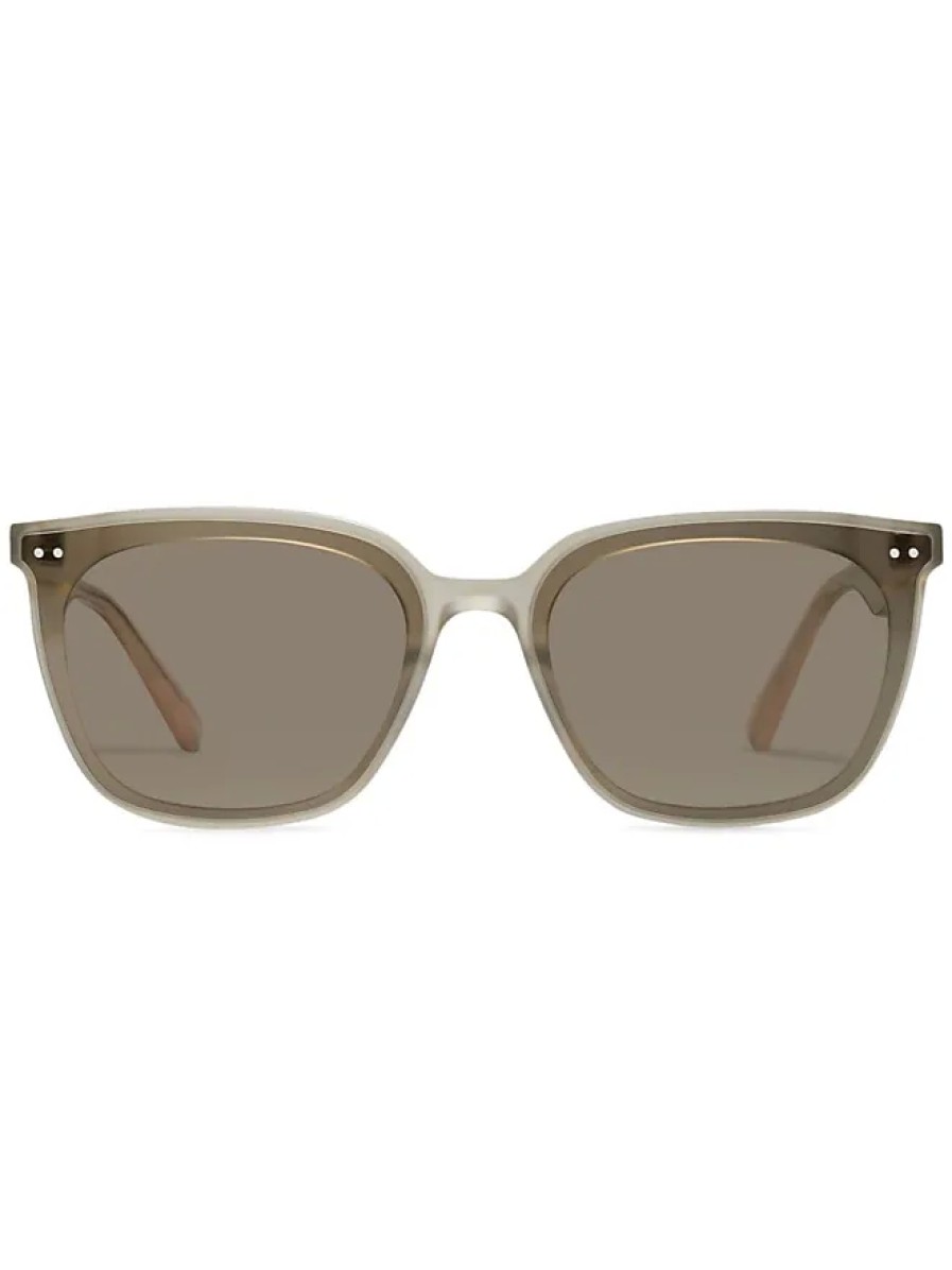 Donne Barriera corallina Infradito | Occhiali Da Sole Heizer Gc6 Con Placca Logo - Unisex - Acetato - Taglia Unica - Grigio