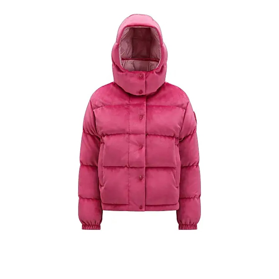 Donne Moncler Giacche | Piumino Daos In Ciniglia Rosa Taglia 1