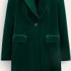 Donne Boden Cappotti | Cappotto In Velluto Canterbury Emerald Night Donna Boden