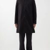 Uomini Diesel Cappotti | Cappotto Mac Paddington In Gabardine Di Cotone - Uomo - Nero