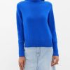 Donne Ray Maglioni | Maglione A Collo Alto In Lana - Donna - Blu