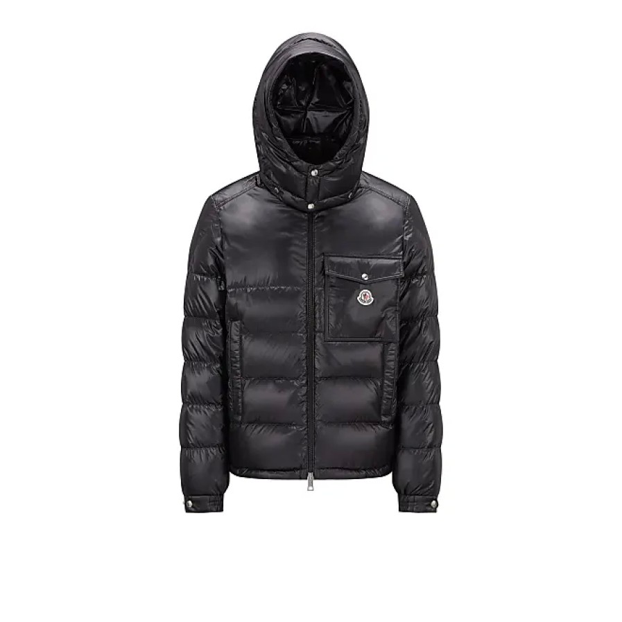 Uomini Moncler Giacche | Piumino Corto Wollaston Nero Taglia 3