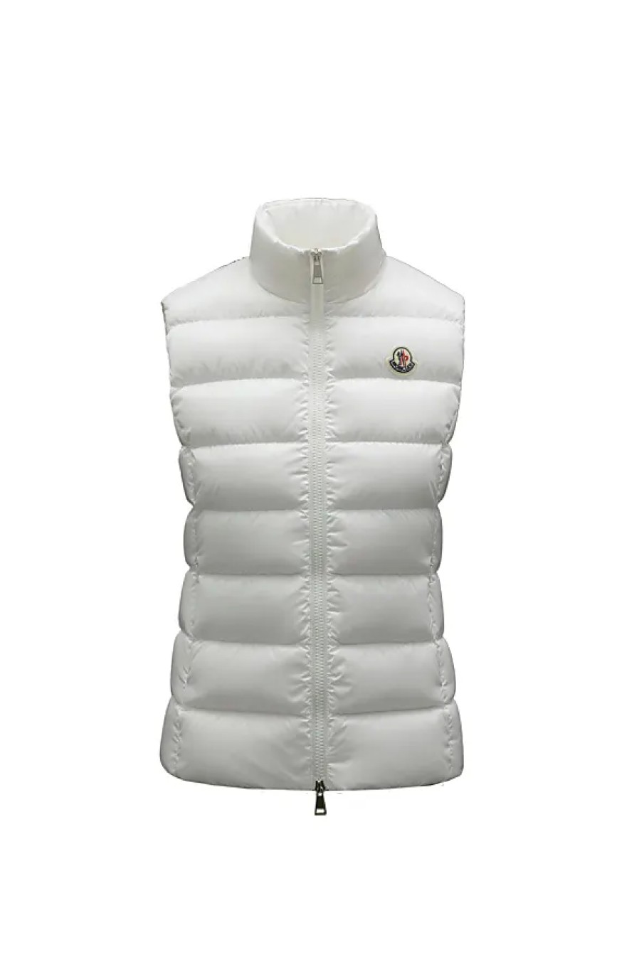 Donne Moncler Gilet | Gilet In Piumino Ghany Bianco Taglia 2