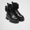 Donne Moonboot Stivali | Stivali Monolith In Pelle E Re-Nylon Con Marsupio