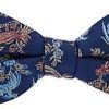 Uomini Negozio di Trafalgar Cravatte | Papillon In Seta Birds Of Prosperity In Blu Marino A Nordstrom