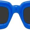 Uomini MauiJim Occhiali Da Sole | Occhiali Da Sole Quadrati A Iniezione Da 41 Mm In Blu Lucido / Fumo A Nordstrom