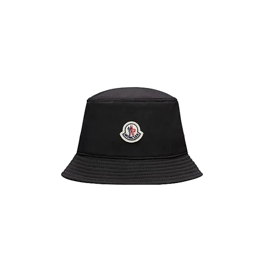 Donne Moncler Cappelli | Cappello Da Pescatore In Cotone Nero Taglia M