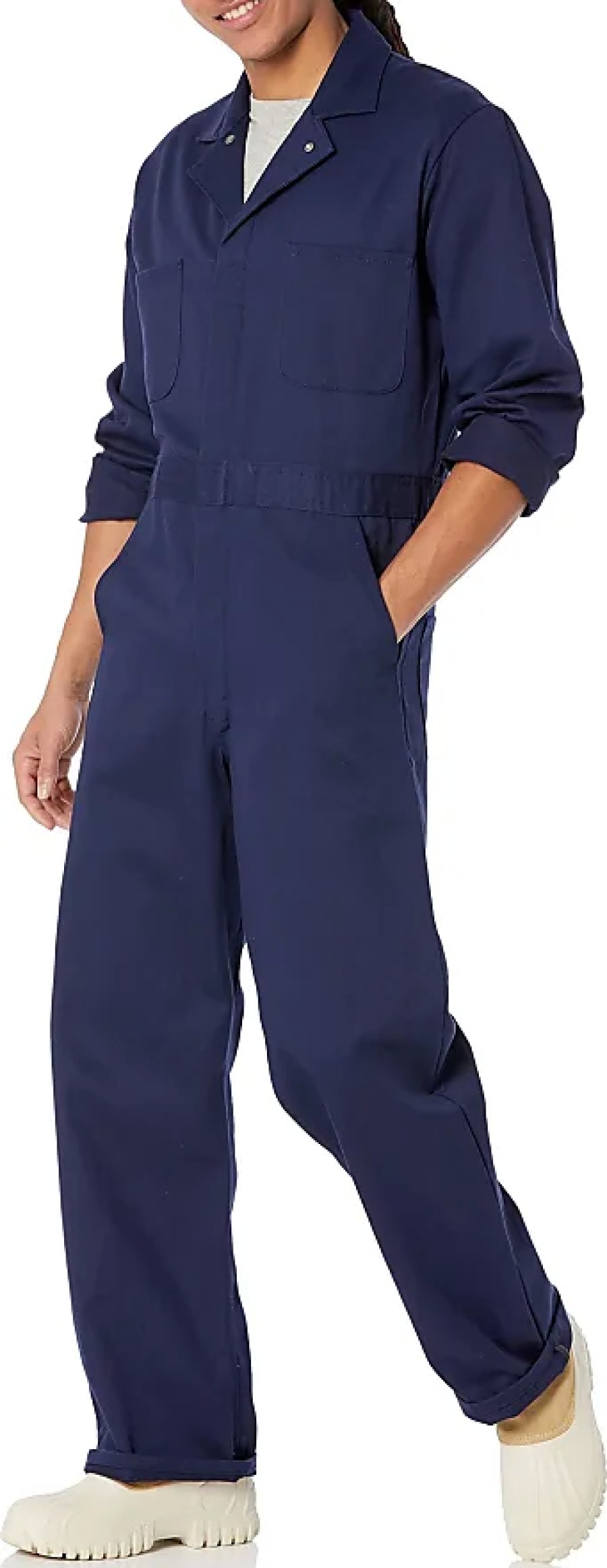 Uomini Dickies Tute | Tute E Tute Da Lavoro In Cotone Con Chiusura Frontale Da Uomo, Abbigliamento Da Lavoro, Blu Scuro, 52 Us