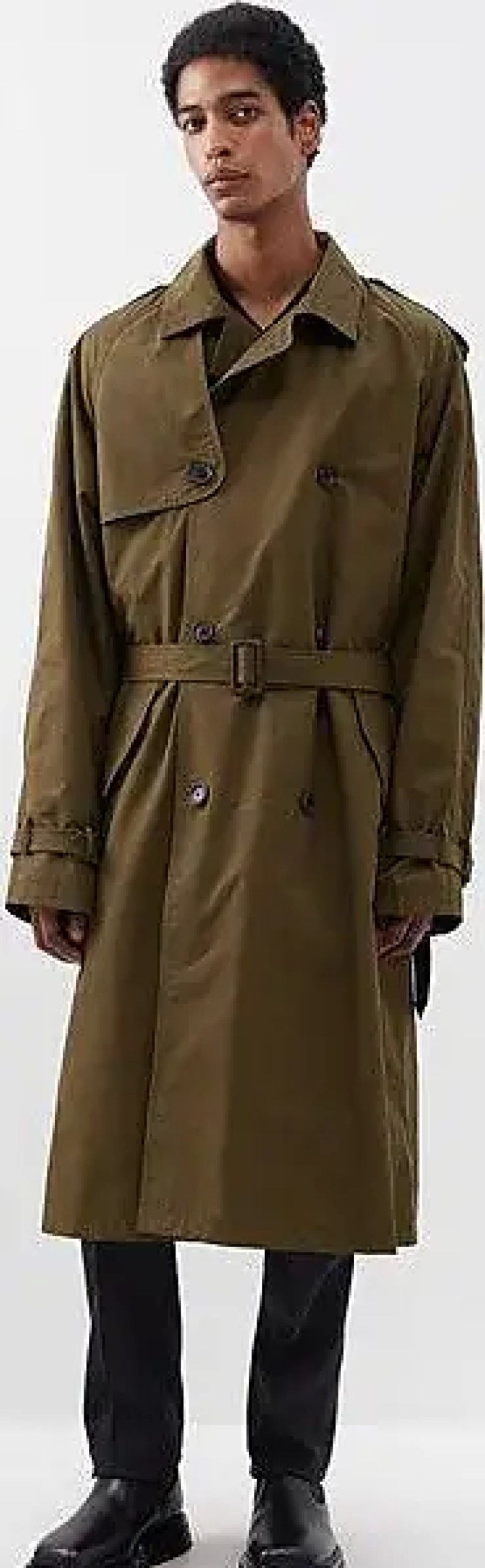 Uomini Paul Smith Cappotti | Trench Kieran In Misto Cotone - Uomo - Cachi