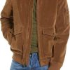 Uomini Casablanca Giacche | Giubbotto Bomber Da Aviatore In Finta Pelle Scamosciata Con Colletto In Finto Shearling Rimovibile In Cognac/Crema A Nordstrom, Taglia X-Large